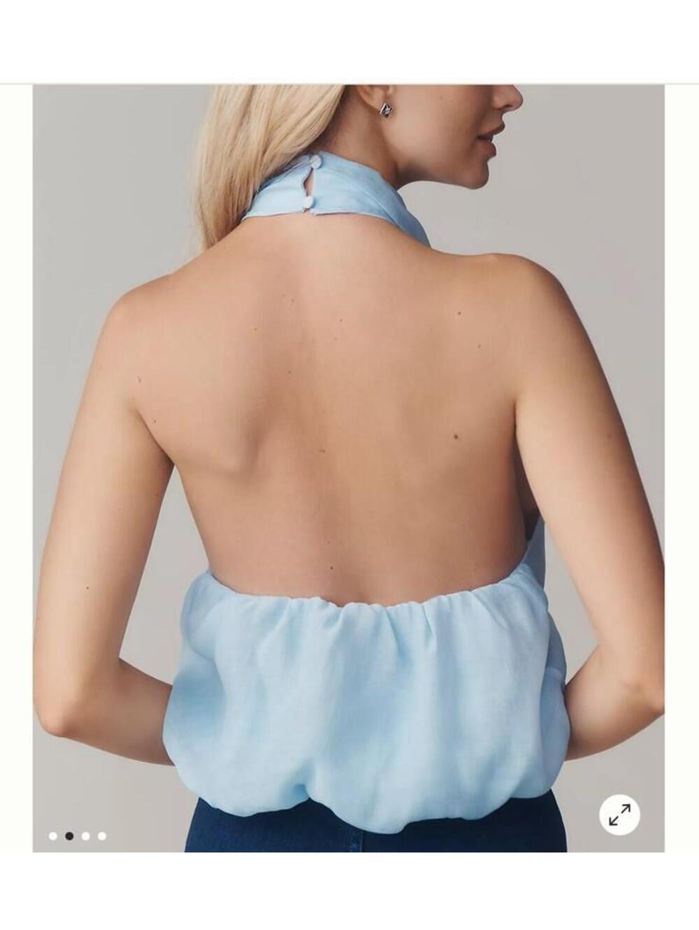 Anthropologie Layered Halter Sleeveless blouse